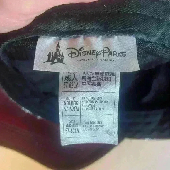 Disney Parks Womens Baseball Hat Silver Sparkly Embroidered Mickey Adjustable - Picture 4 of 6